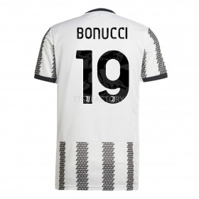 Koszulka Juventus Bonucci 19 Domowe Stroje Piłkarskie 2022/23 Krótki Rękaw